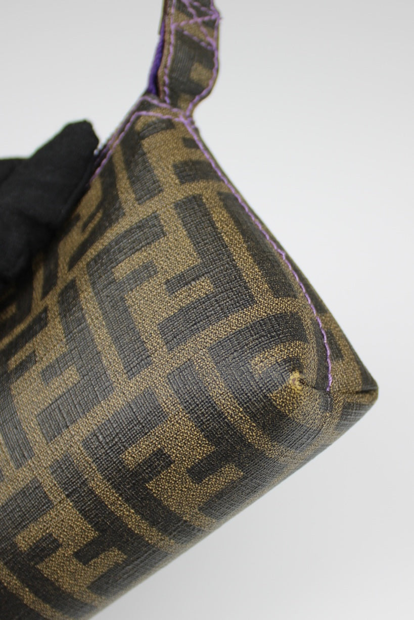 Fendi Zucca Chain Strap Pochette Bag