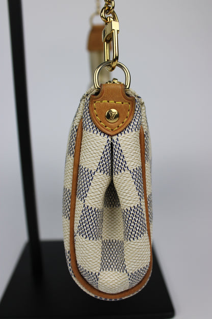 Louis Vuitton Damier Azur Eva Pochette Bag 2012