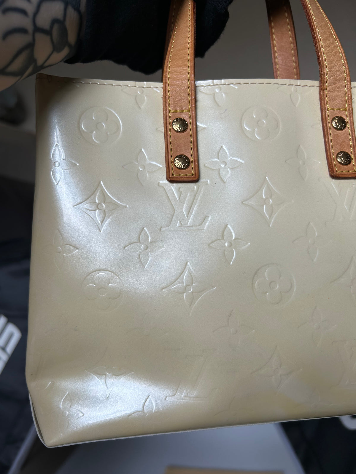 Pre-owned Louis Vuitton Vernis Reade PM Tote Bag 2006 (With Receipt)