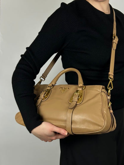 Prada Cuoio Soft Calfskin 2-Way Bag