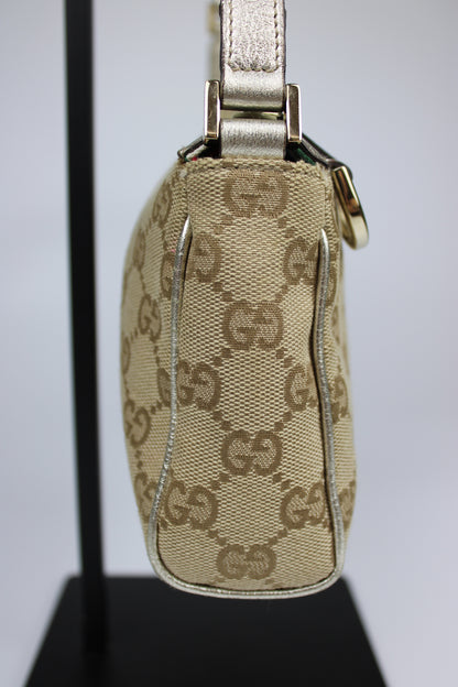 Gucci Monogram D-Ring Pochette Bag