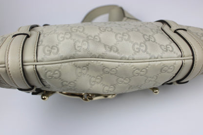 Pre-owned Gucci Monogram 85th Anniversary Leather Jackie Bag