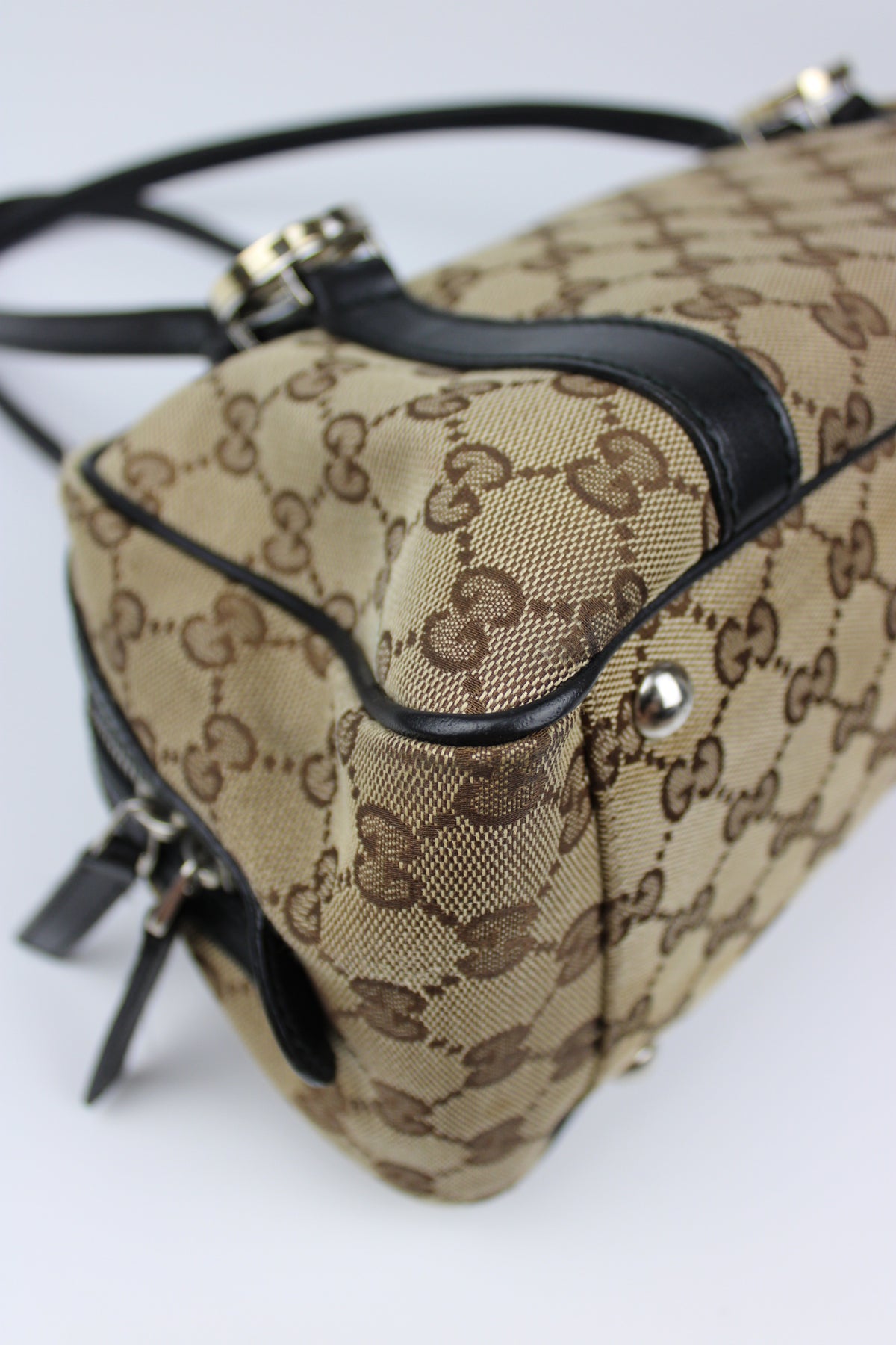 Pre-owned Gucci Monogram Interlocking GG Twins Shoulder Bag