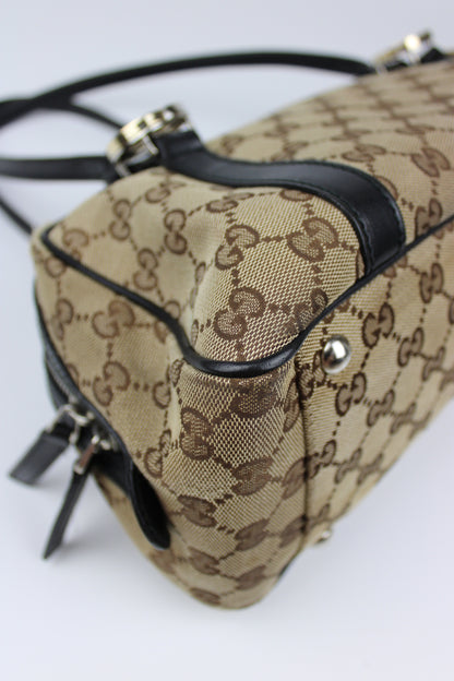 Pre-owned Gucci Monogram Interlocking GG Twins Shoulder Bag