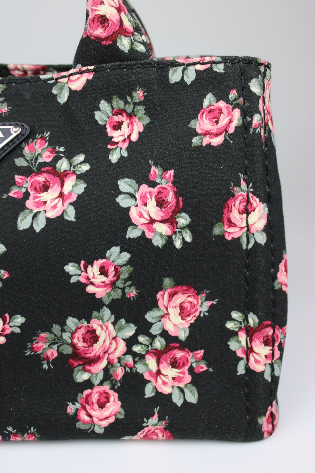 Prada Floral Canapa Bag