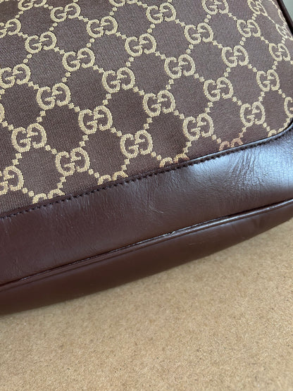 Gucci Monogram Bamboo Shoulder Bag