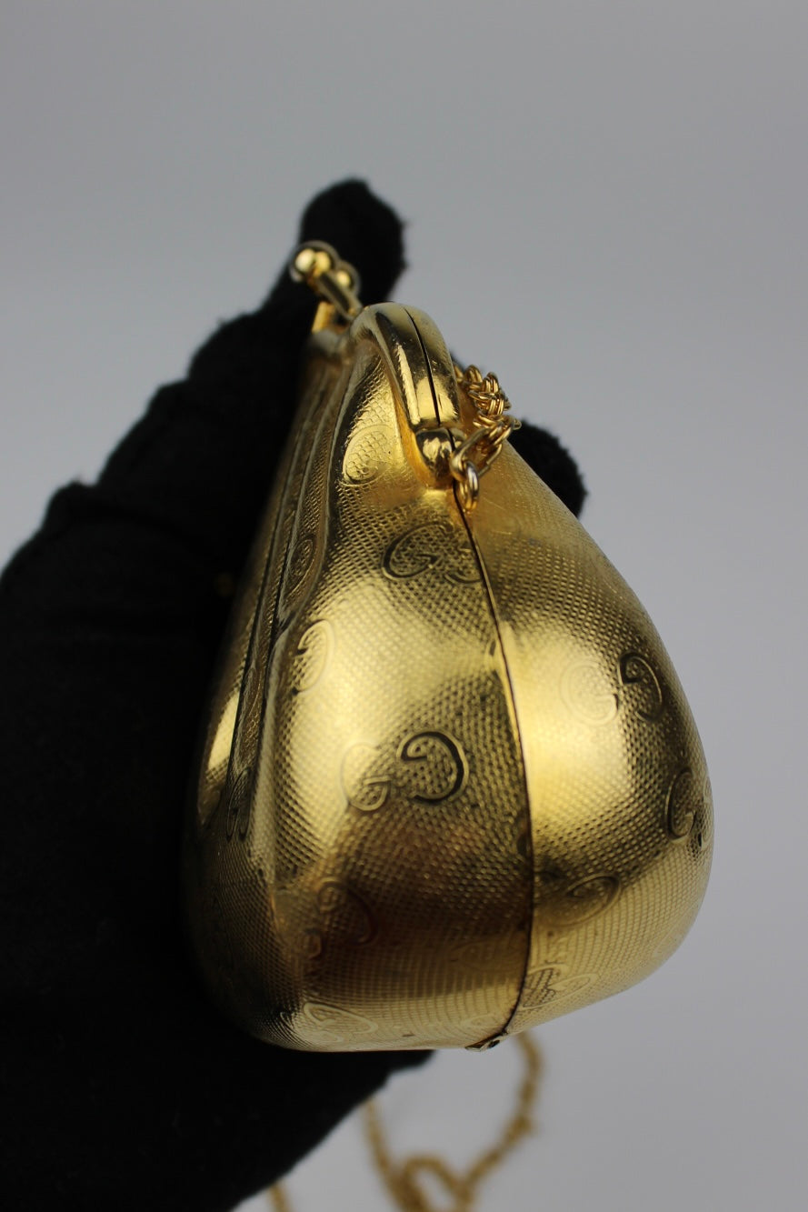 Gucci Monogram Shell Cross Body Micro Bag 1980s