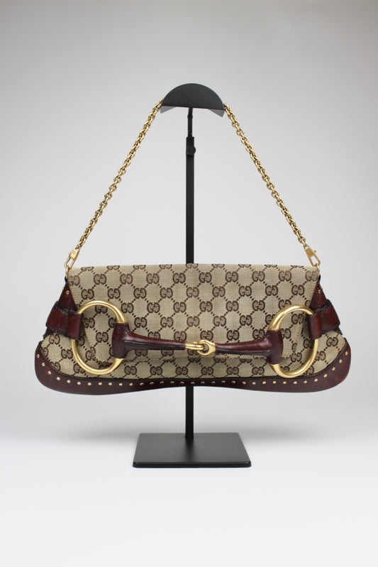 Gucci Tom Ford Monogram Horsebit Bag 2003