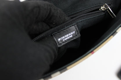 Pre-owned Burberry Nova Check Messenger Bag 2003