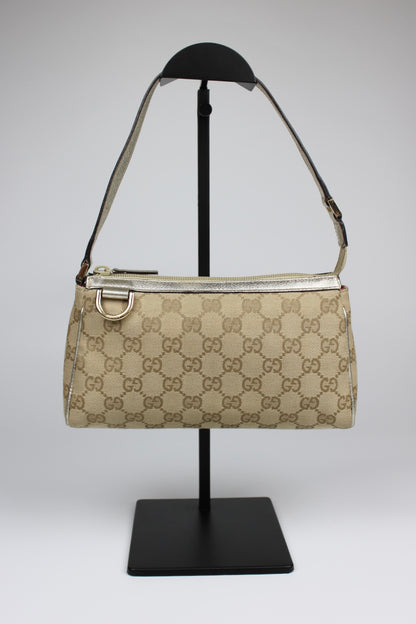 Gucci Monogram D-Ring Pochette Bag