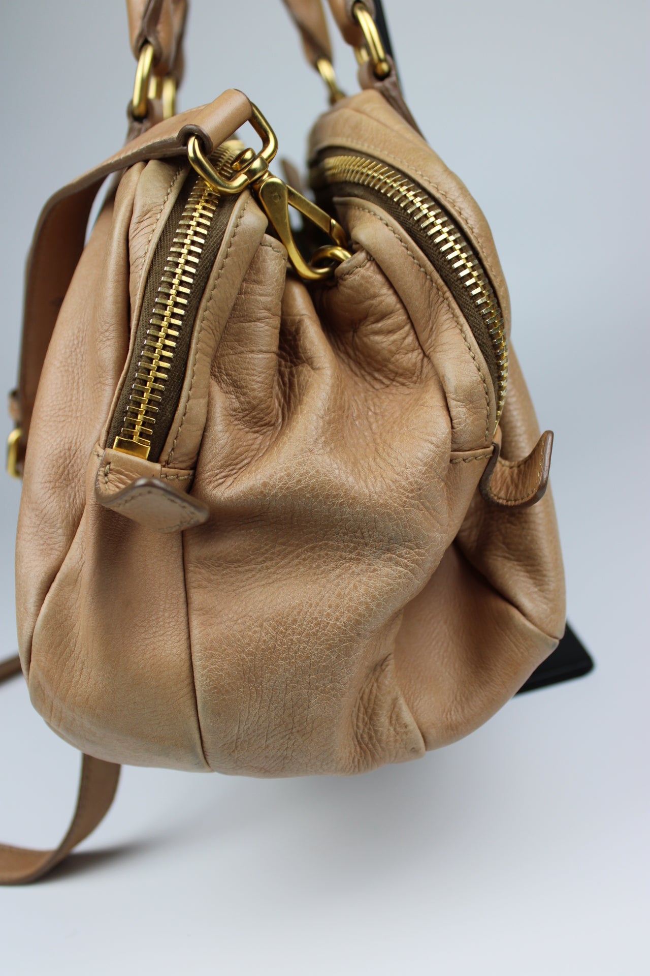 Miu Miu Leather Hobo Bag