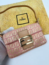 Load image into Gallery viewer, Fendi Zucchino Mini Baguette Bag
