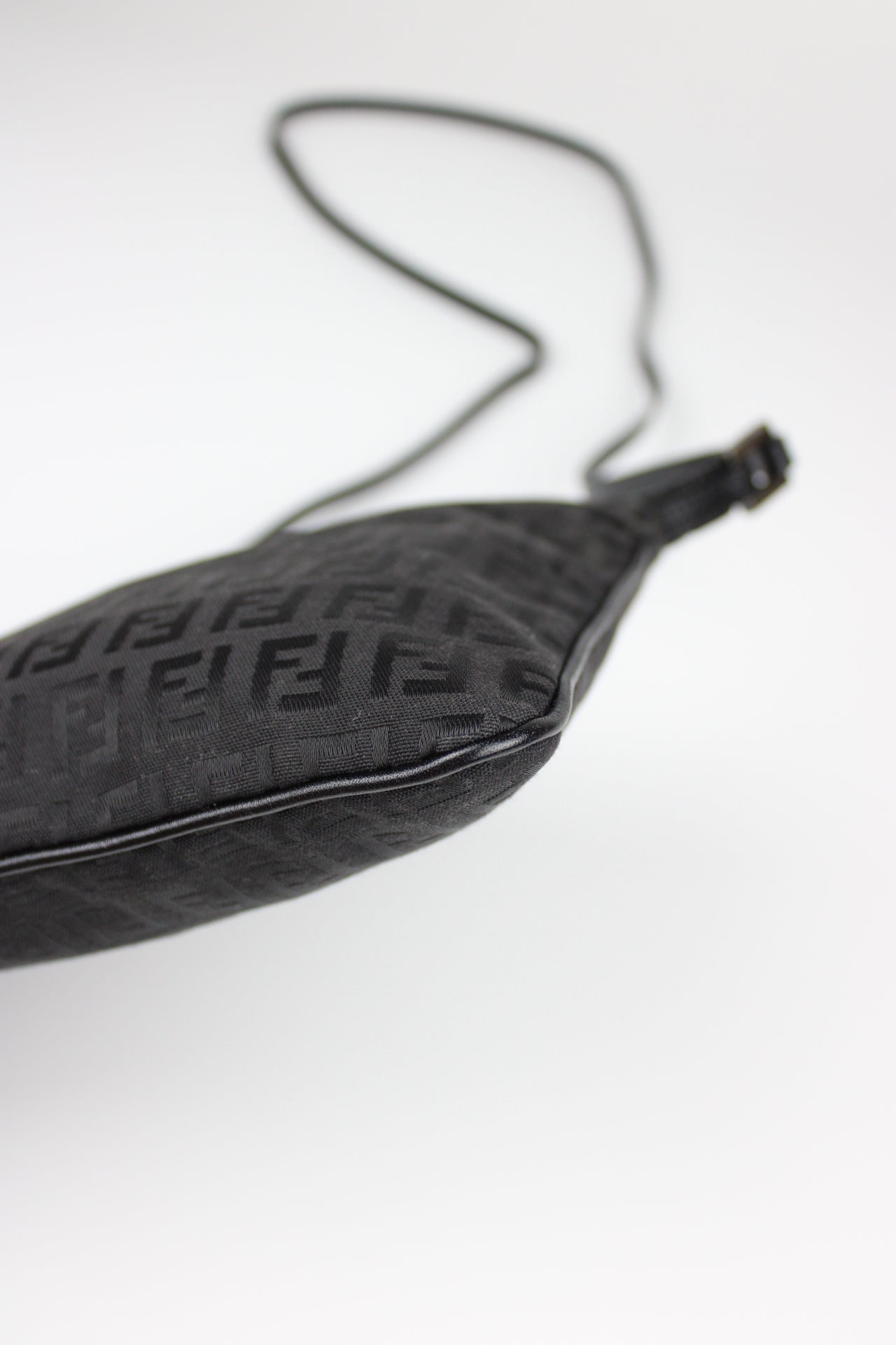 Fendi Zucchino Black Cross Body Bag