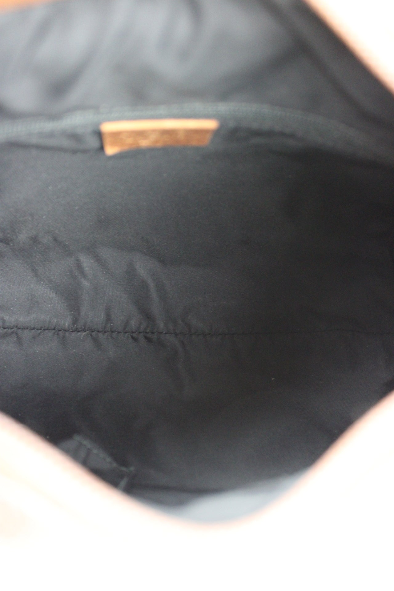 Gucci Monogram Denim Bamboo Bag (Restored)