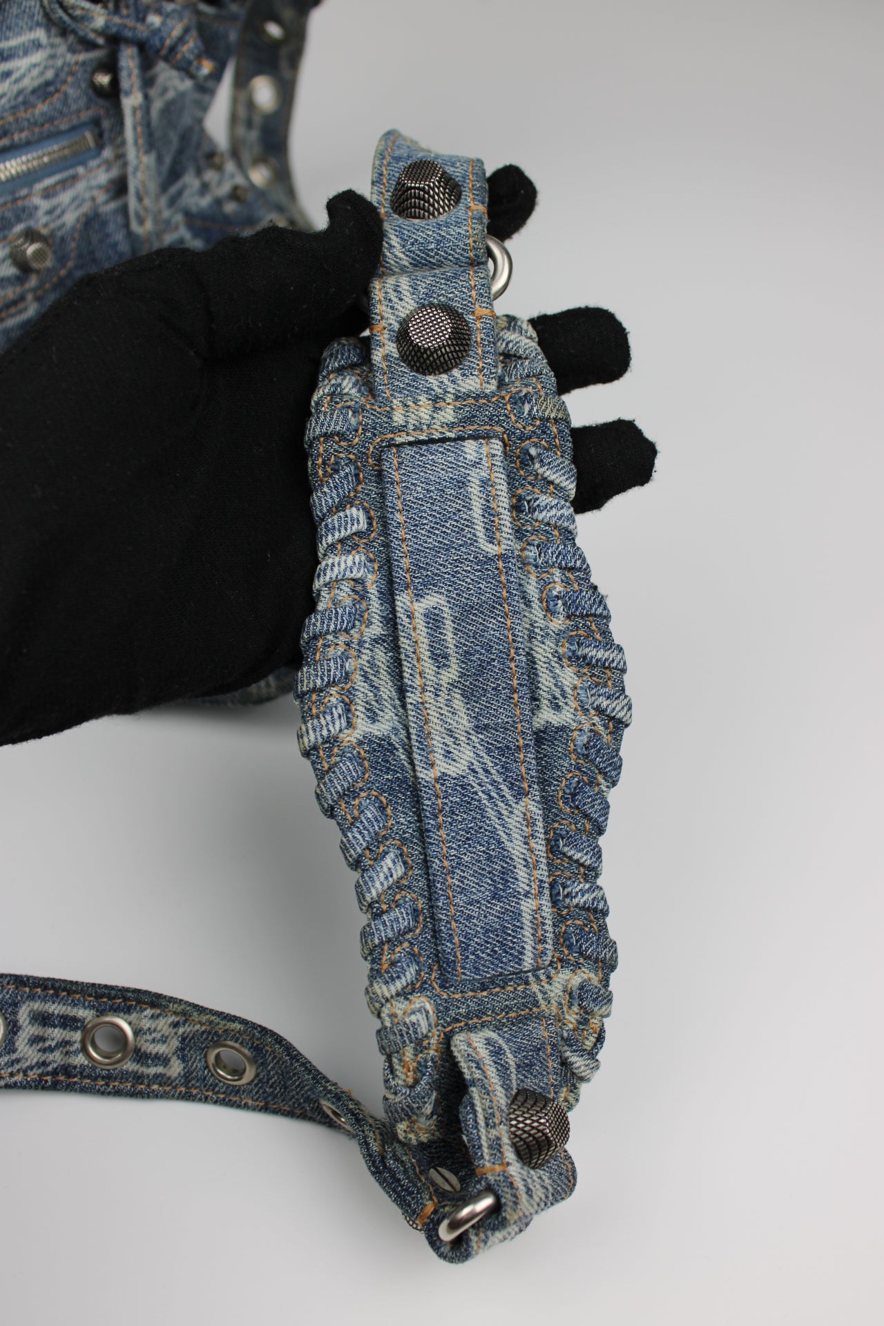 Balenciaga Denim Neo Cagole XS City Bag