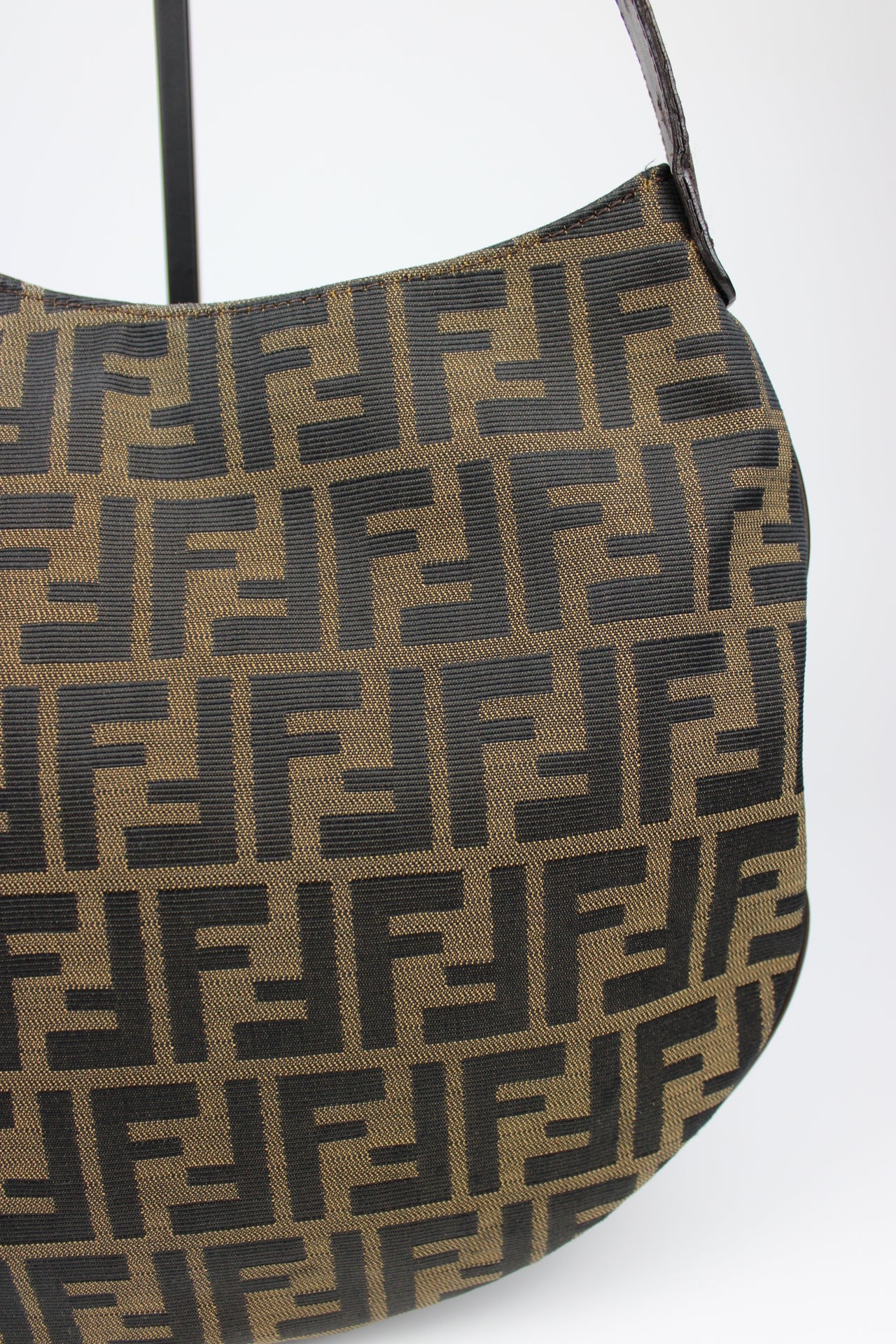 Fendi Zucca Oyster Shoulder Bag