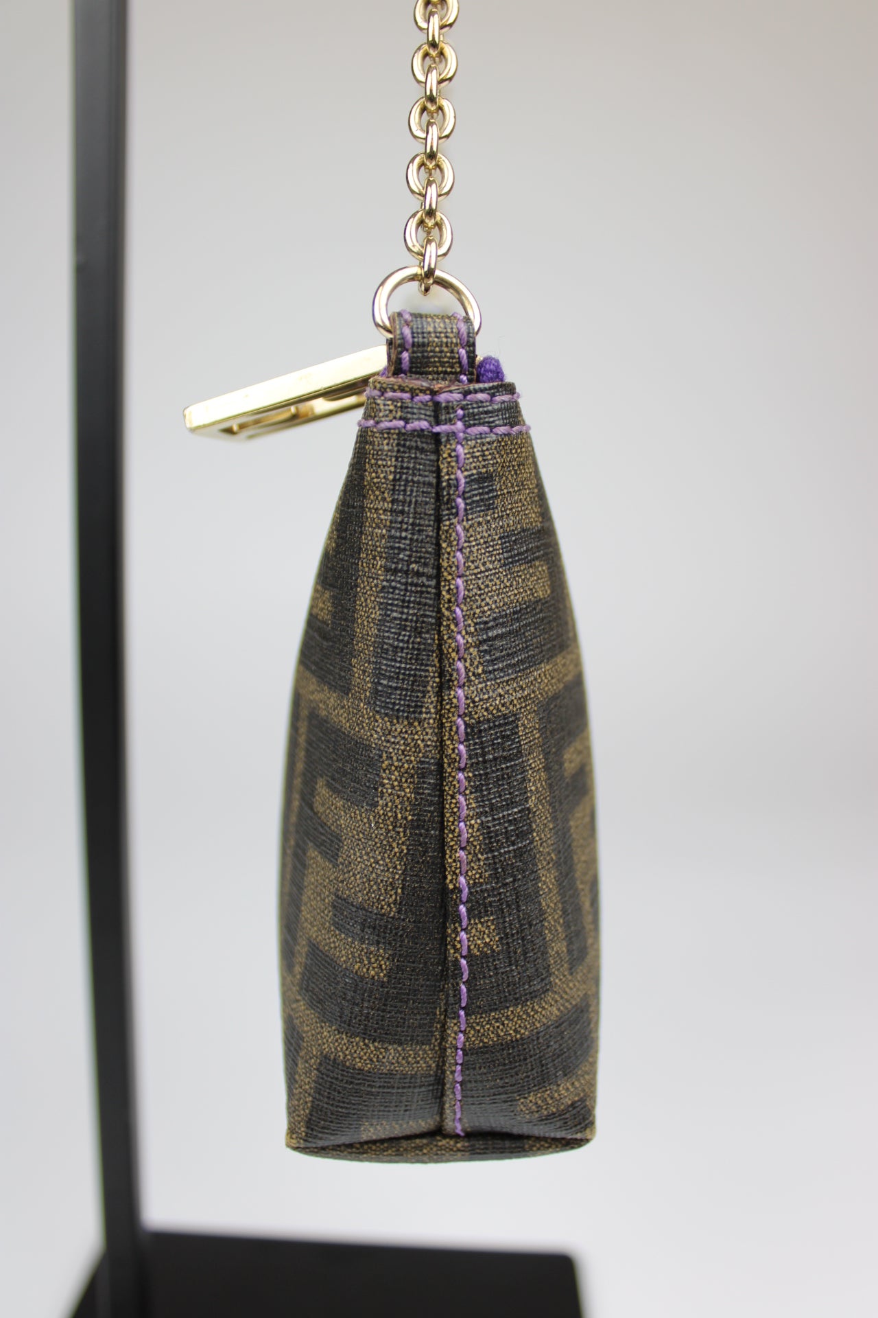 Fendi Zucca Chain Strap Pochette Bag