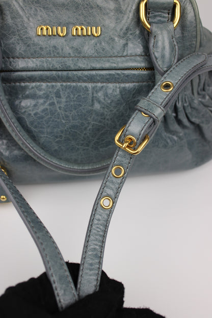 Miu Miu Nappa Charm Leather Bag 2009