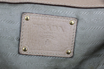 Pre-owned Prada Cervo Leather Hobo Bag