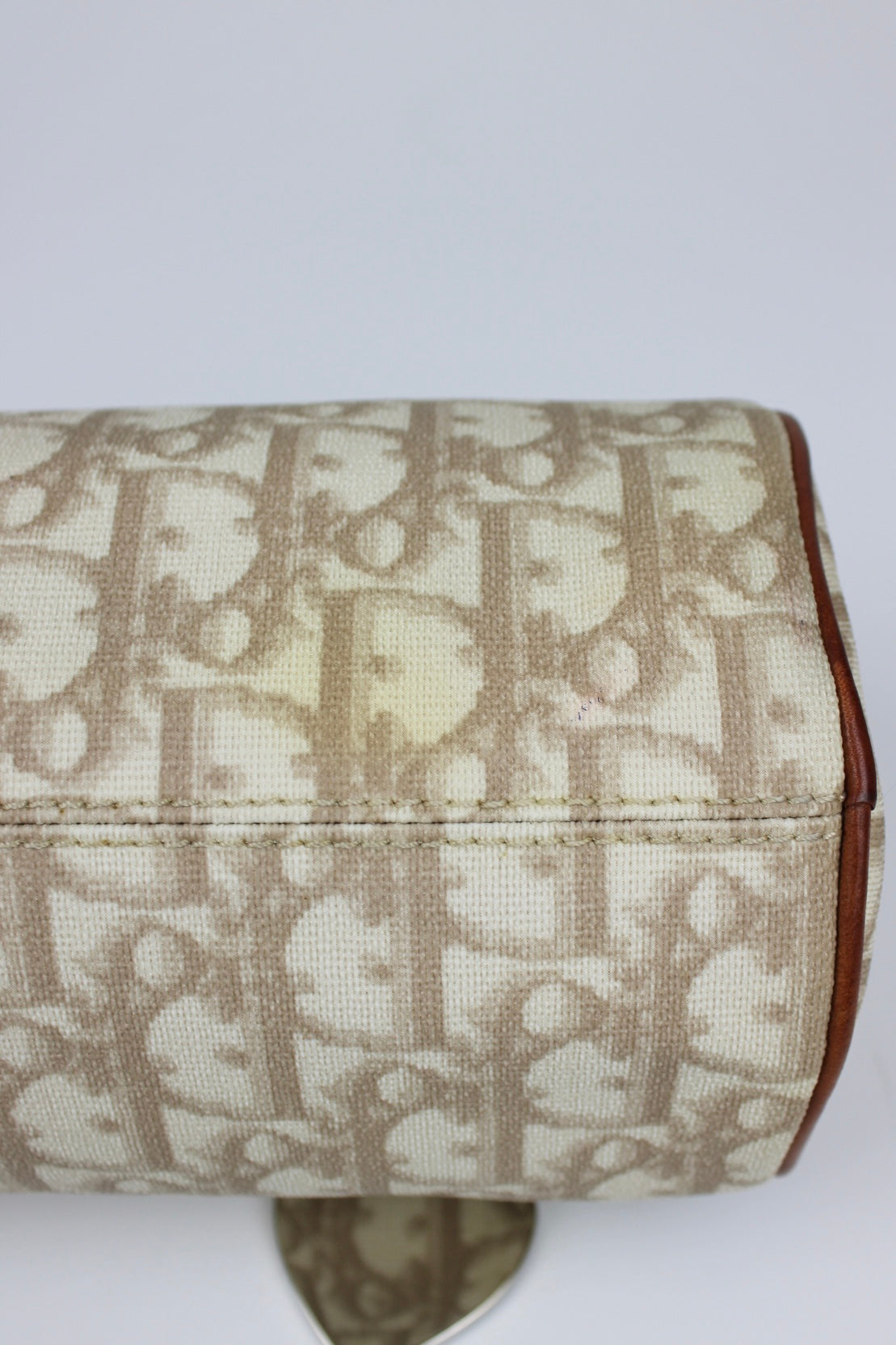 Pre-owned Dior Monogram Romantique Barrel Bag 2007