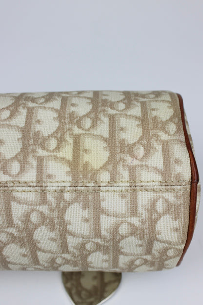 Pre-owned Dior Monogram Romantique Barrel Bag 2007
