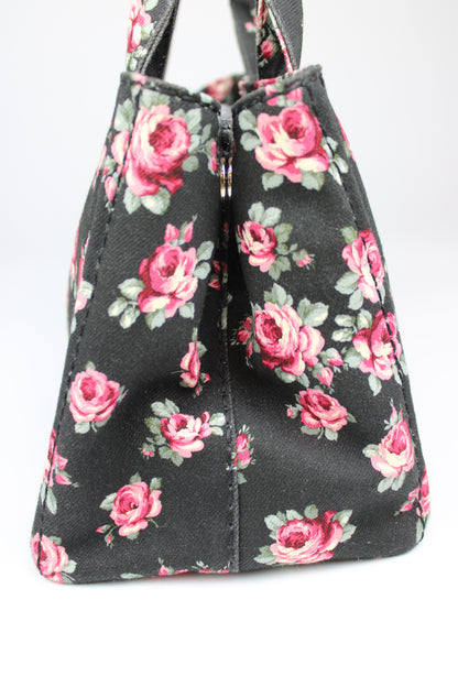 Prada Floral Canapa Bag