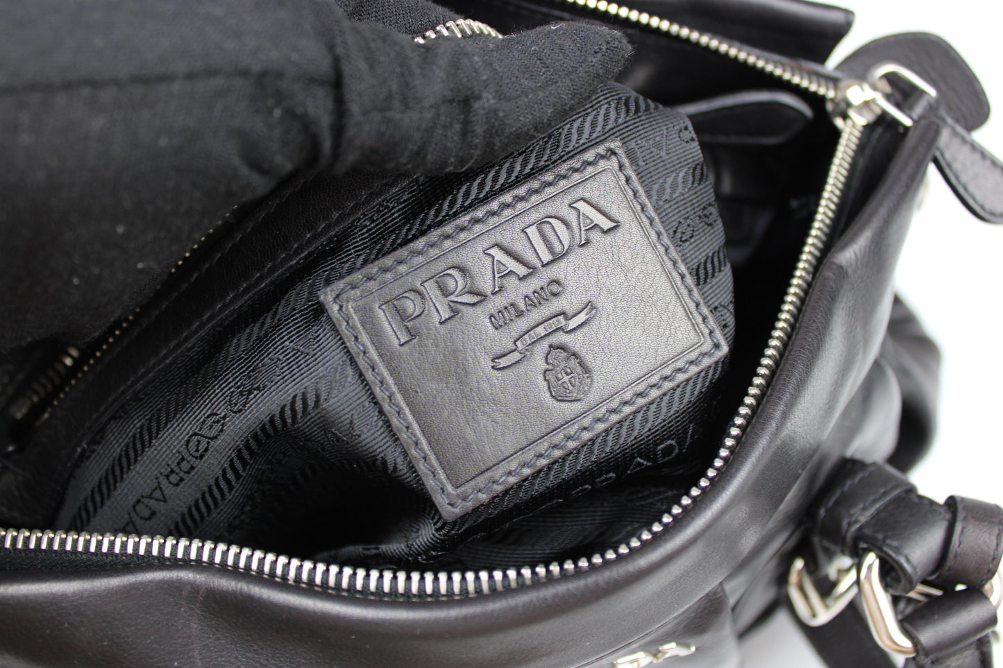 Prada Glacé Calf Leather 2-Way Bag