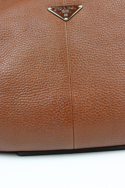 Prada Vit Daino Leather Two Way Bag