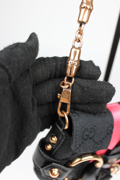 Gucci Monogram Horsebit Mini Pochette Bag