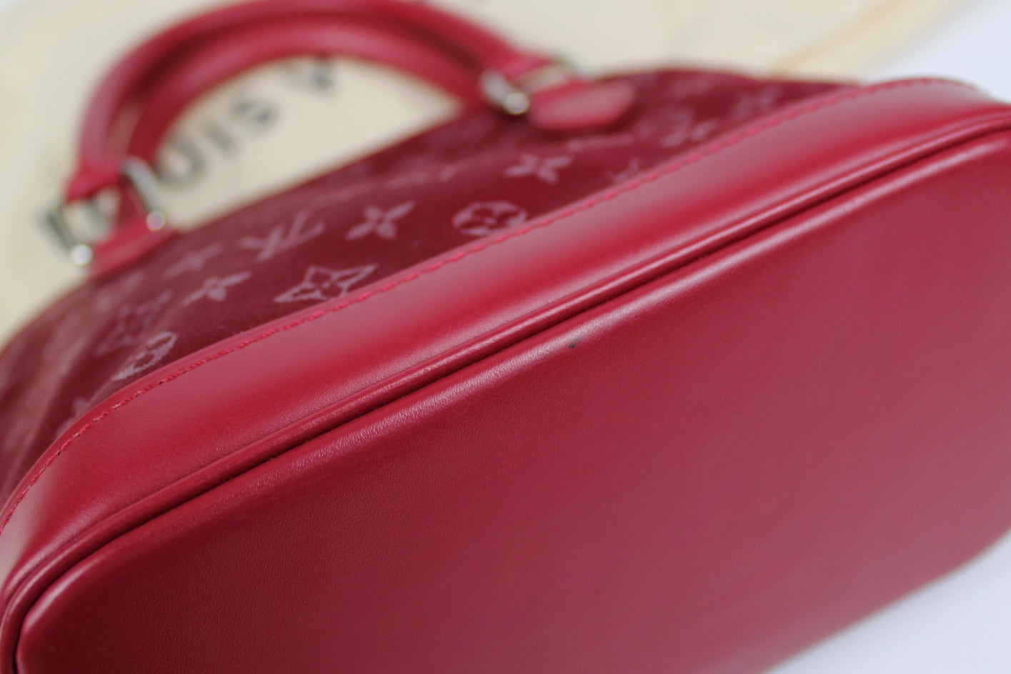 Louis Vuitton Satin Micro Alma Bag 2002