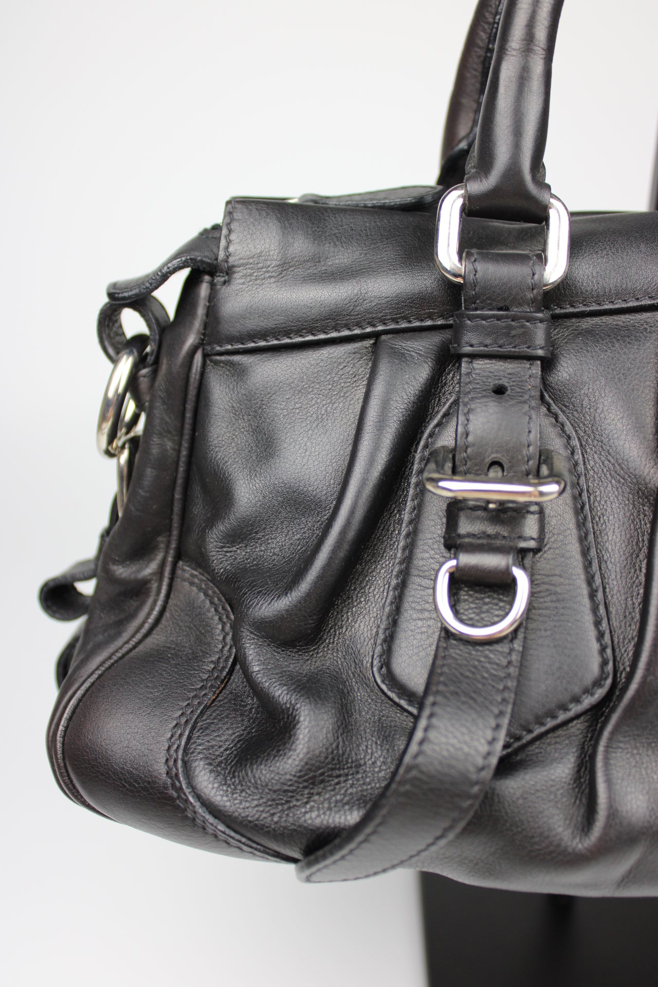 Prada Glacé Calf Leather 2-Way Bag