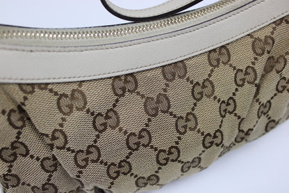 Gucci Monogram Interlocking GG Heart Charm Pochette Bag
