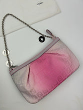 Load image into Gallery viewer, Fendi Zucchino Pochette Charm Strap Pink Bag
