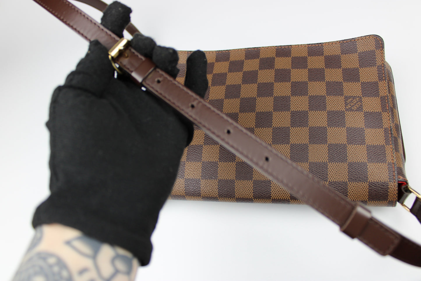 Louis Vuitton Damier Ebene Musette Cross Body Bag 2006