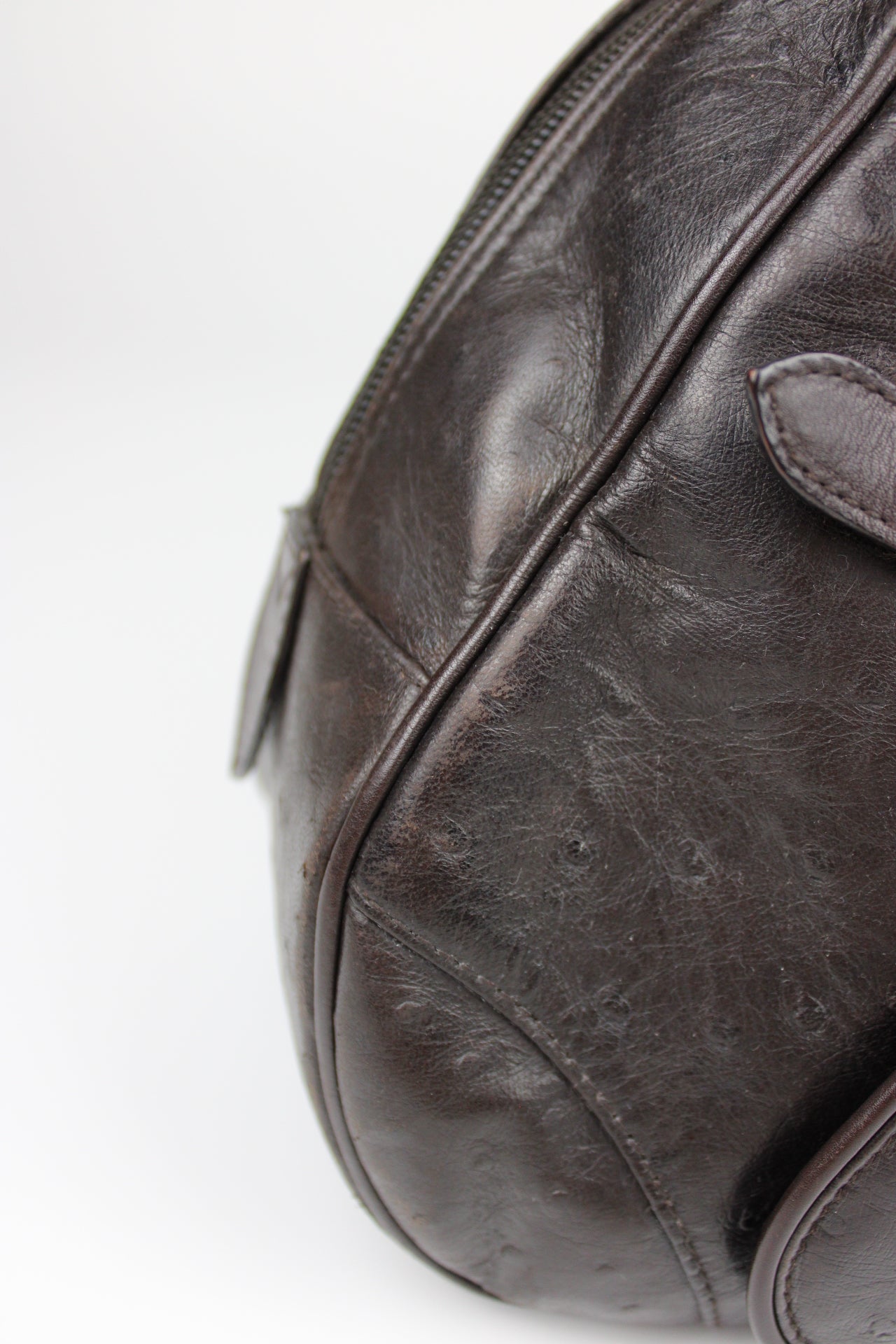 Dior Ostrich Leather Double Saddle Bag 2000