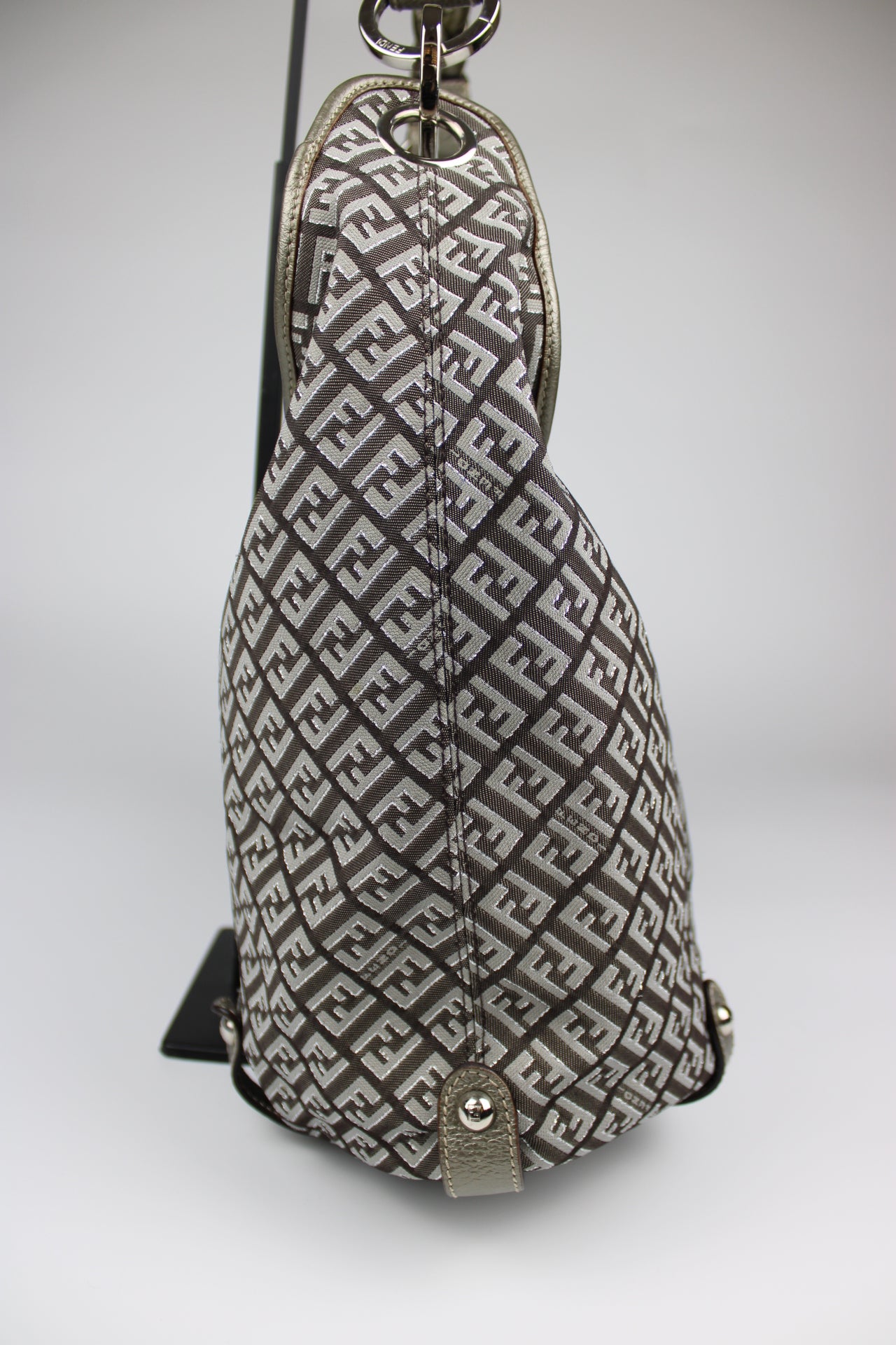 Fendi Zucchino Hobo Shoulder Bag