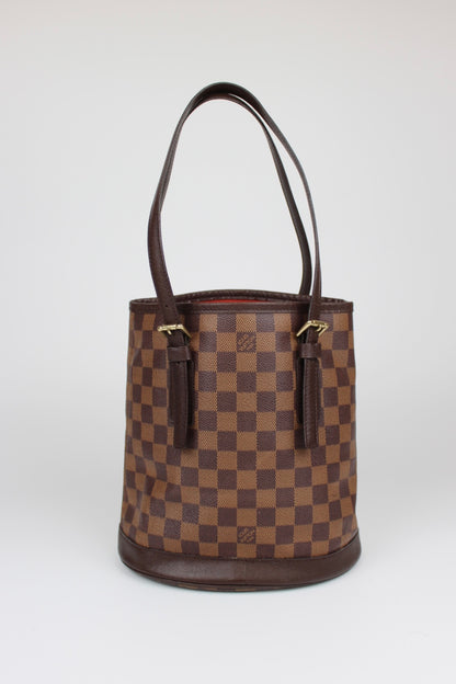 Pre-owned Louis Vuitton Damier Ebene Bucket Bag 1998