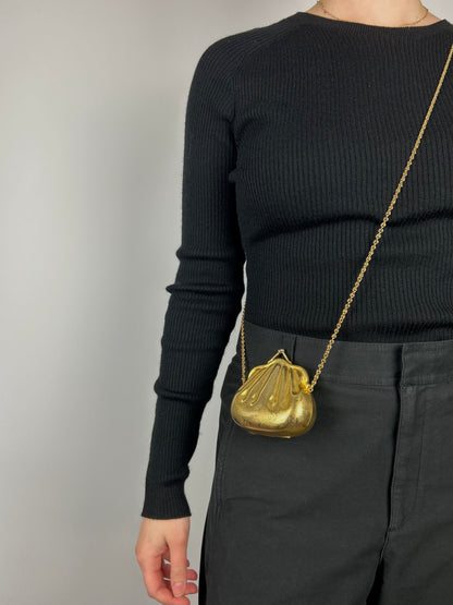 Gucci Monogram Shell Cross Body Micro Bag 1980s