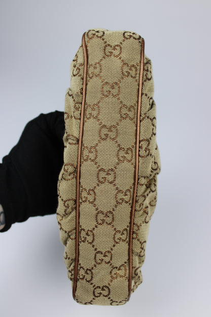 Gucci Monogram Pleated Charmy Pochette