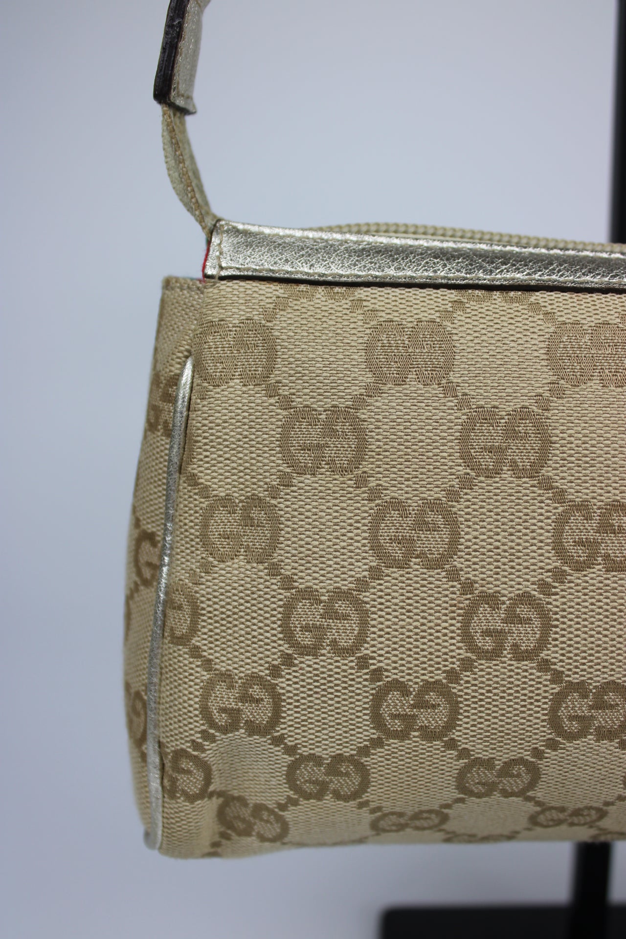 Gucci Monogram D-Ring Pochette Bag