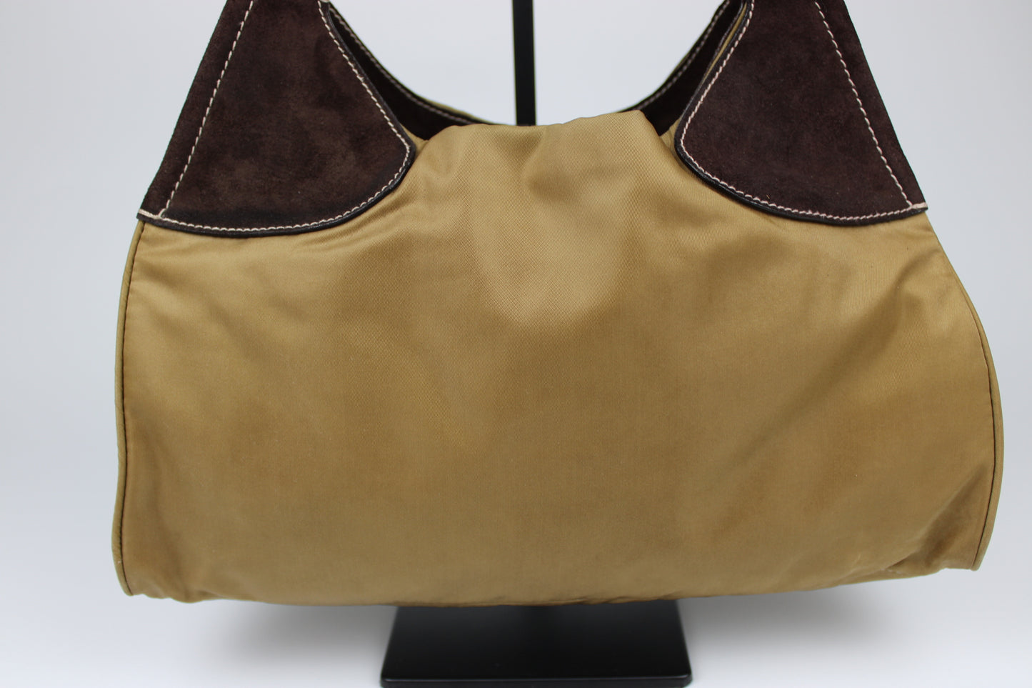 Prada Nylon Chain Strap Hobo Bag