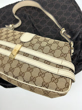 Load image into Gallery viewer, Gucci Monogram Horsebit Shoulder Bag
