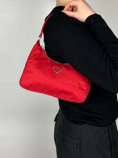 Prada Tessuto Nylon Hobo Bag 2005