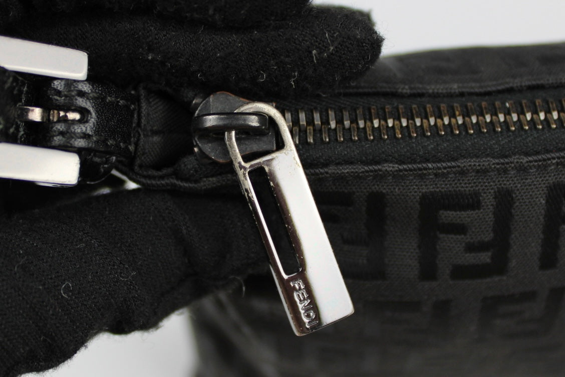 Fendi Zucchino Black Cross Body Bag