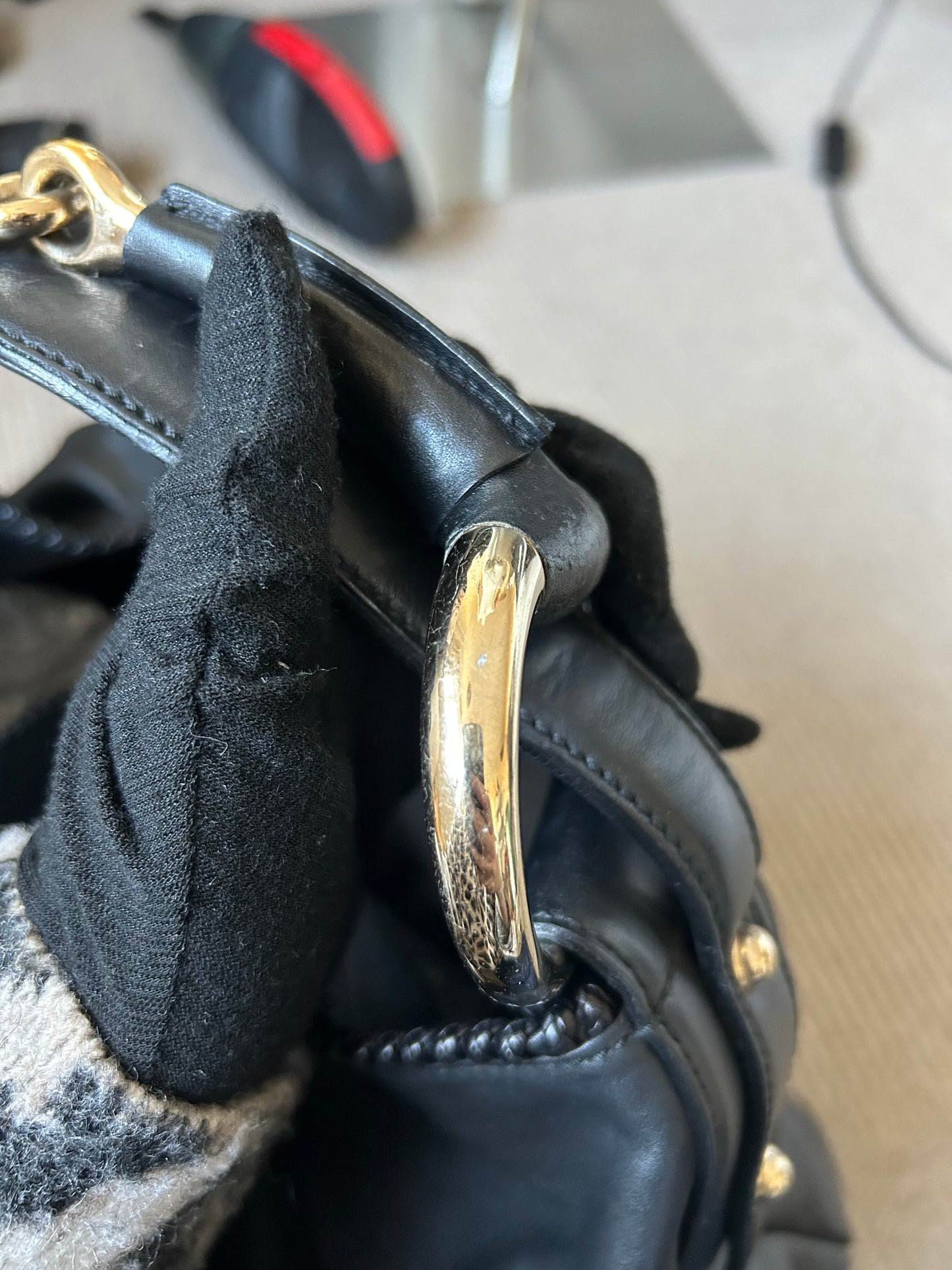 Gucci Horsebit Giant Hobo Leather Bag