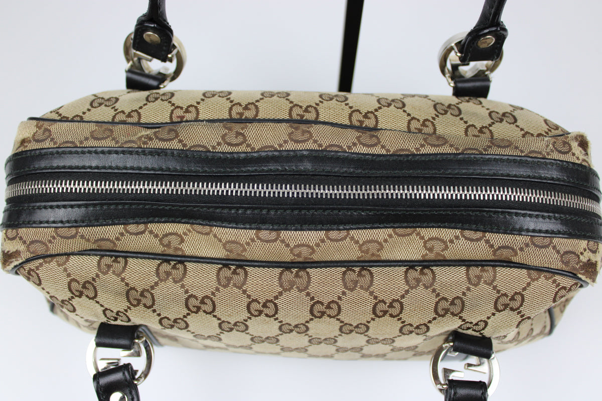 Pre-owned Gucci Monogram Interlocking GG Twins Shoulder Bag