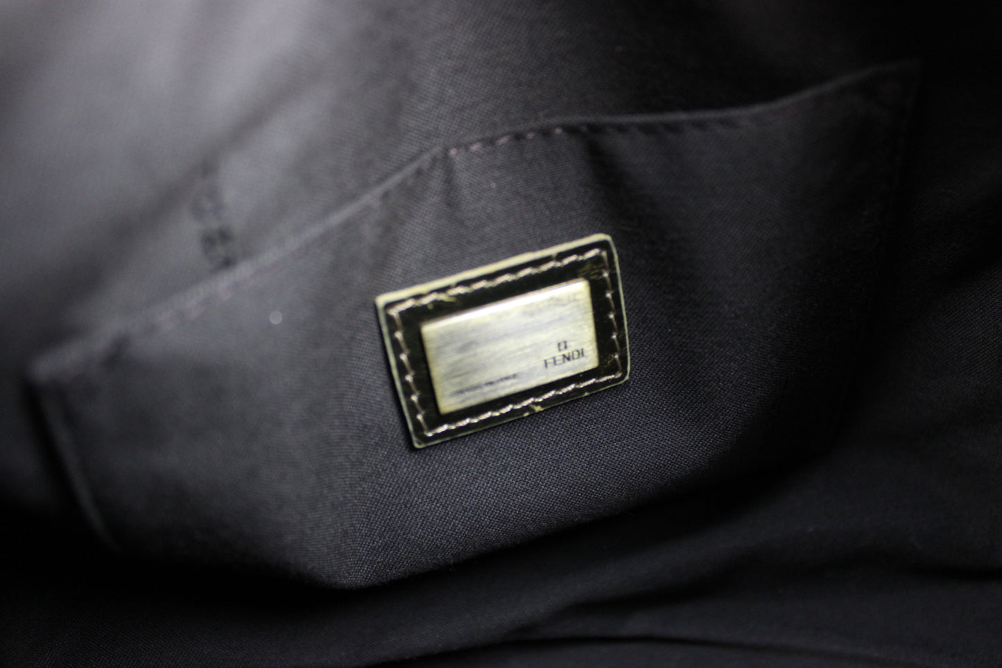 Fendi Zucca Spalmati Palazzo Print Boston Bag 2007