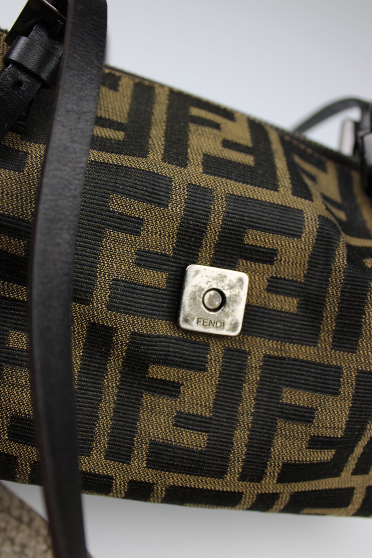 Fendi Zucca Box Baguette Bag