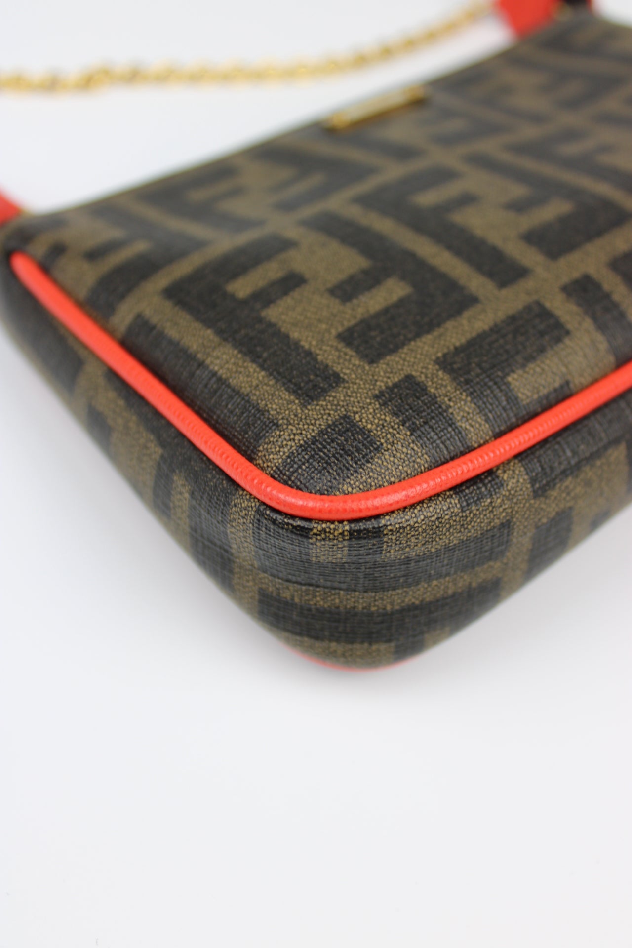 Fendi Zucca Chain Pochette Bag