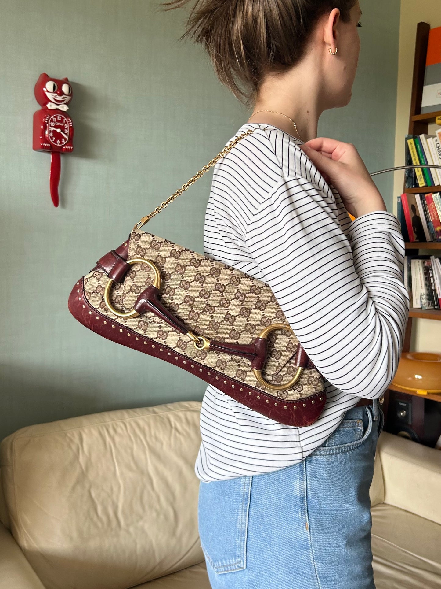 Gucci Tom Ford Monogram Horsebit Bag 2003